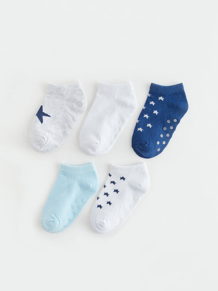 Printed Baby Boy Booties Socks Pack Of 5
