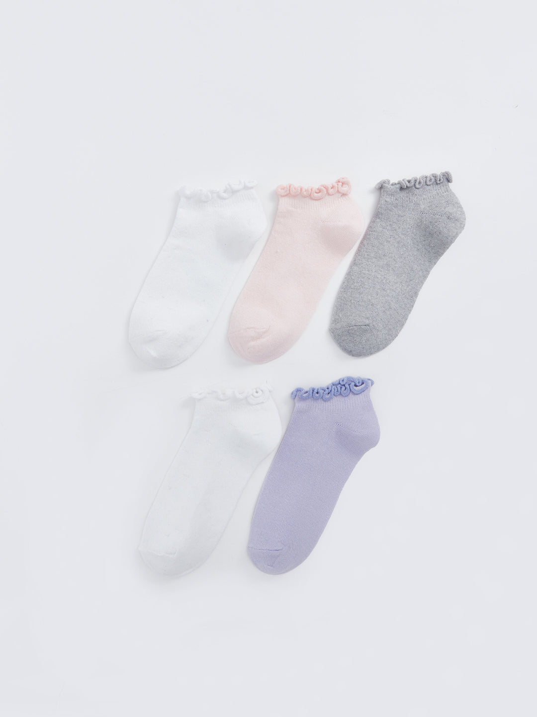 Basic Girls Booties Socks 5-Piece