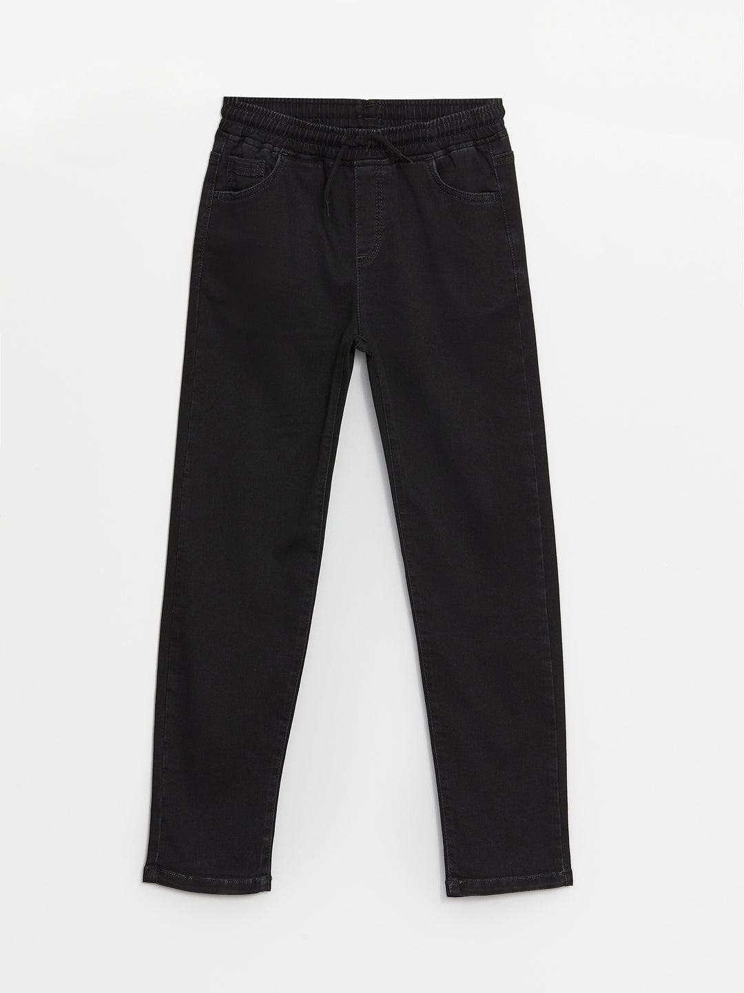 Elastic Waist Slim Fit Boy Jean Trousers