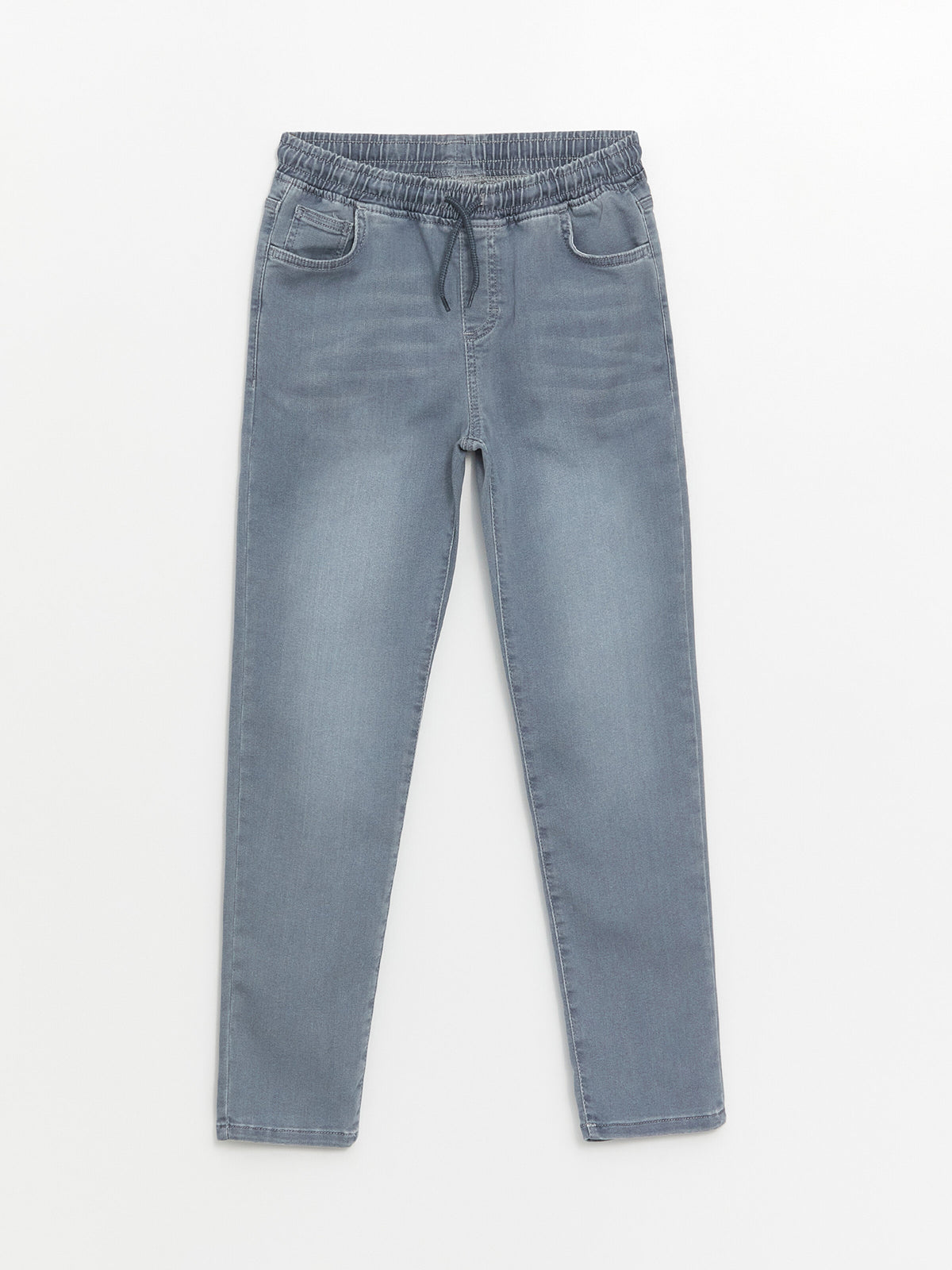 Elastic Waist Slim Fit Boy Jean Trousers