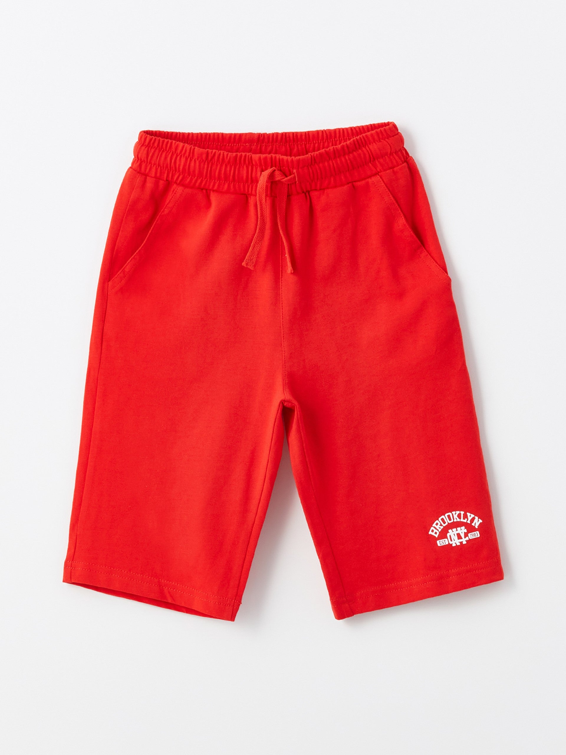 Printed Boys Shorts With Elastic Waist