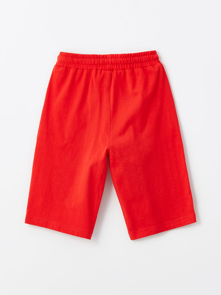 Printed Boys Shorts With Elastic Waist