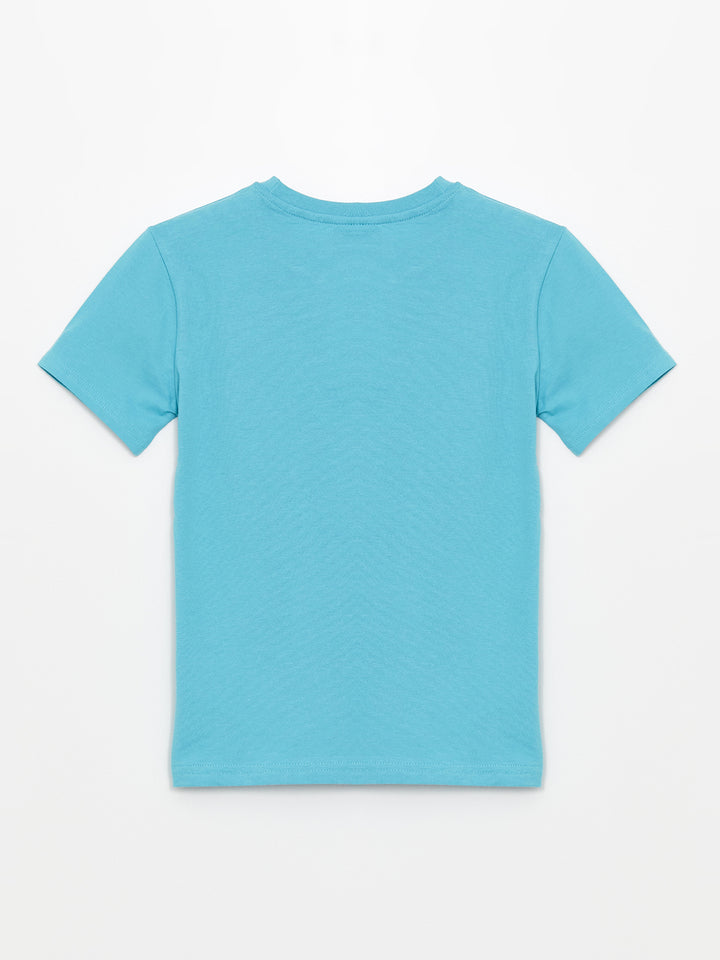Crew Neck Printed Short Sleeve Boys T-Shirt