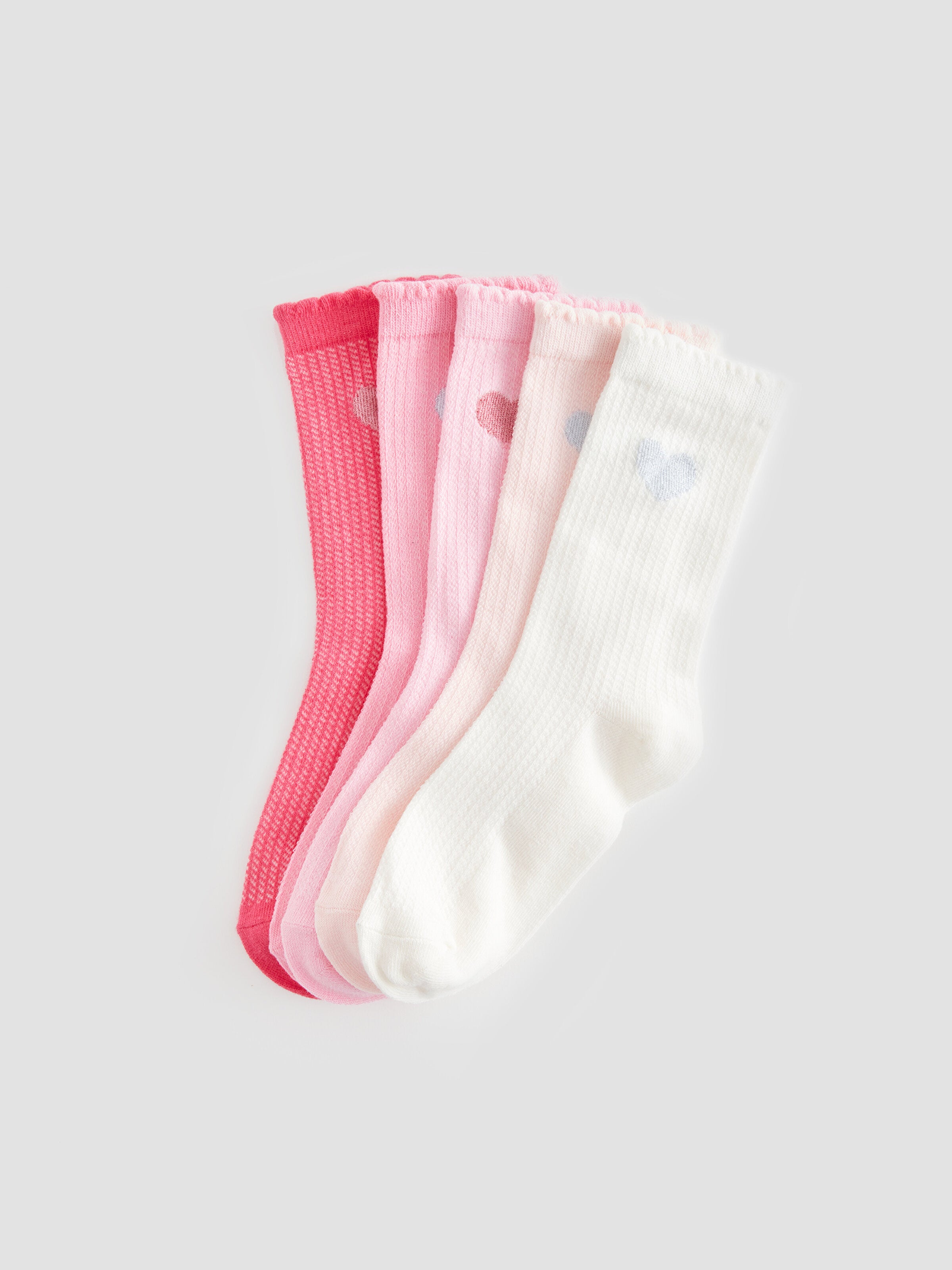 Patterned Girls Socks 5-Piece