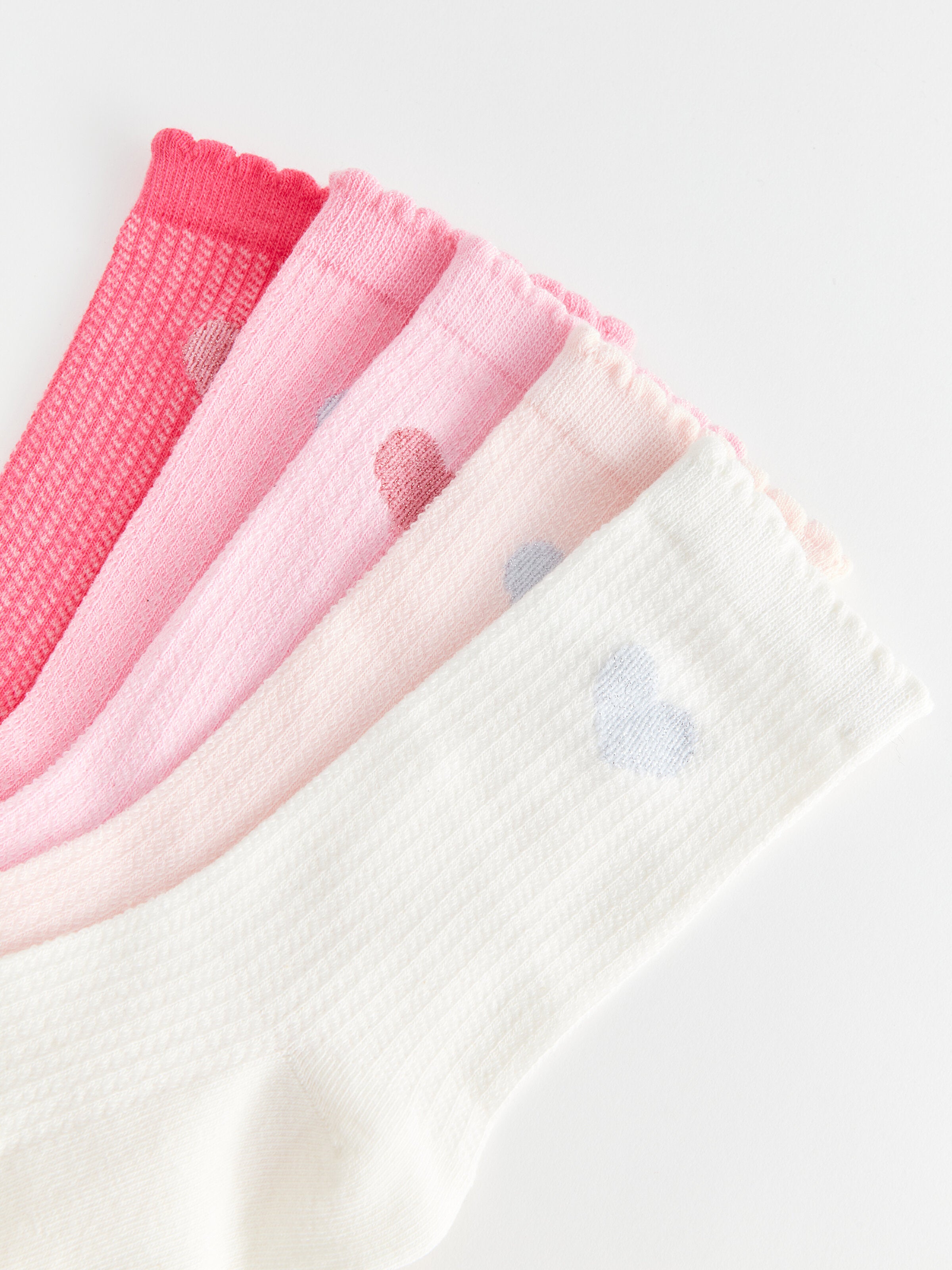 Patterned Girls Socks 5-Piece