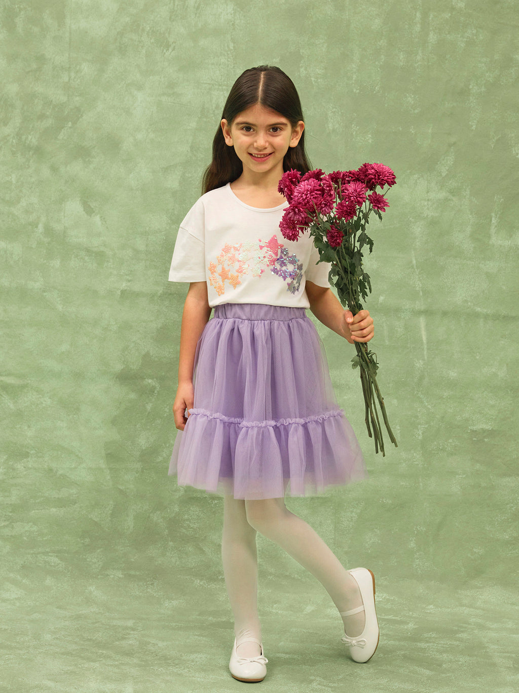 Girls Tutu Skirt With Elastic Waist