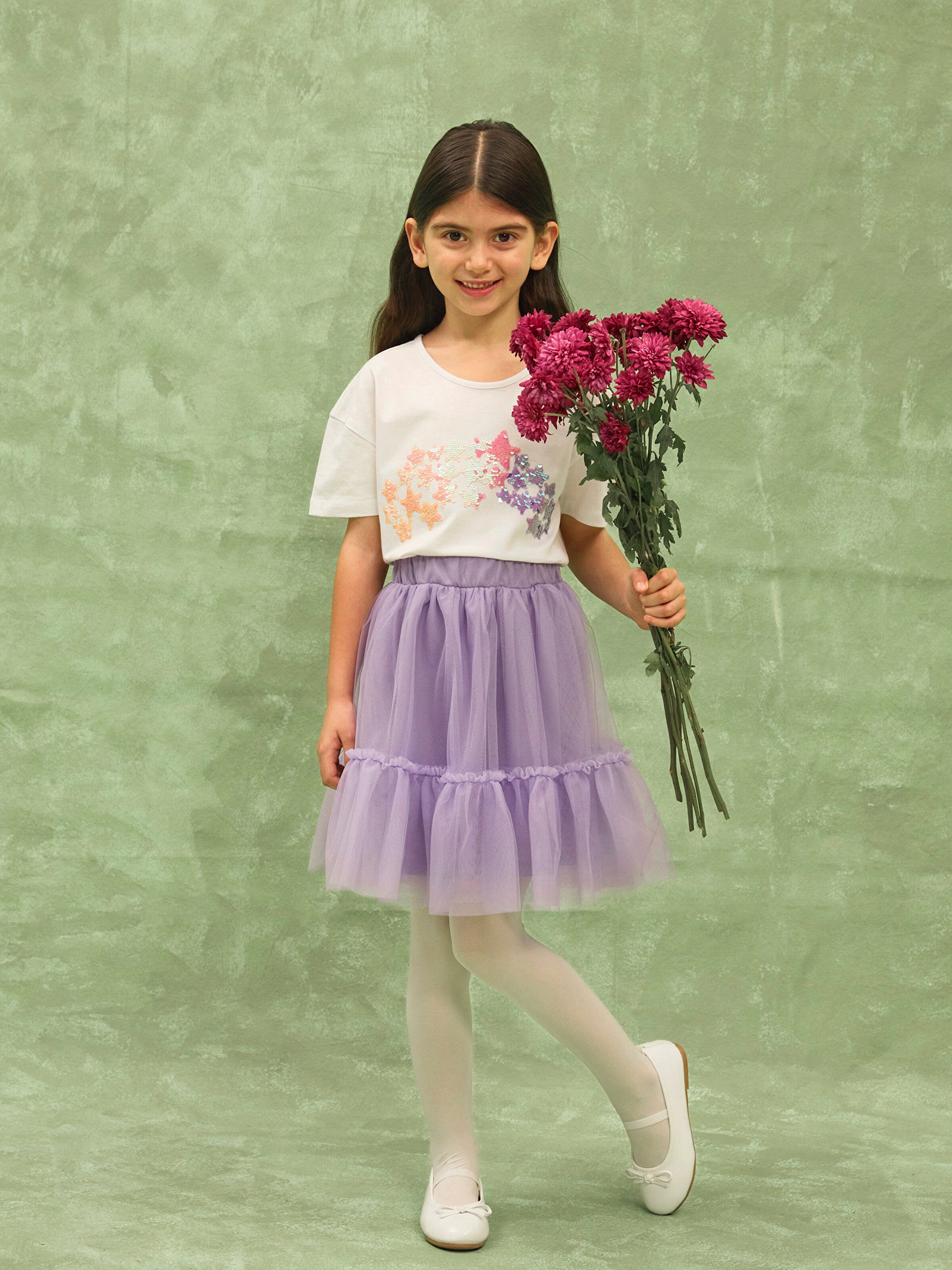 Girls Tutu Skirt With Elastic Waist