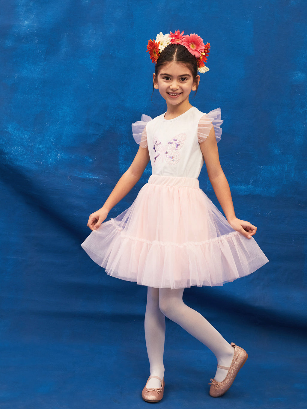 Girls Tutu Skirt With Elastic Waist