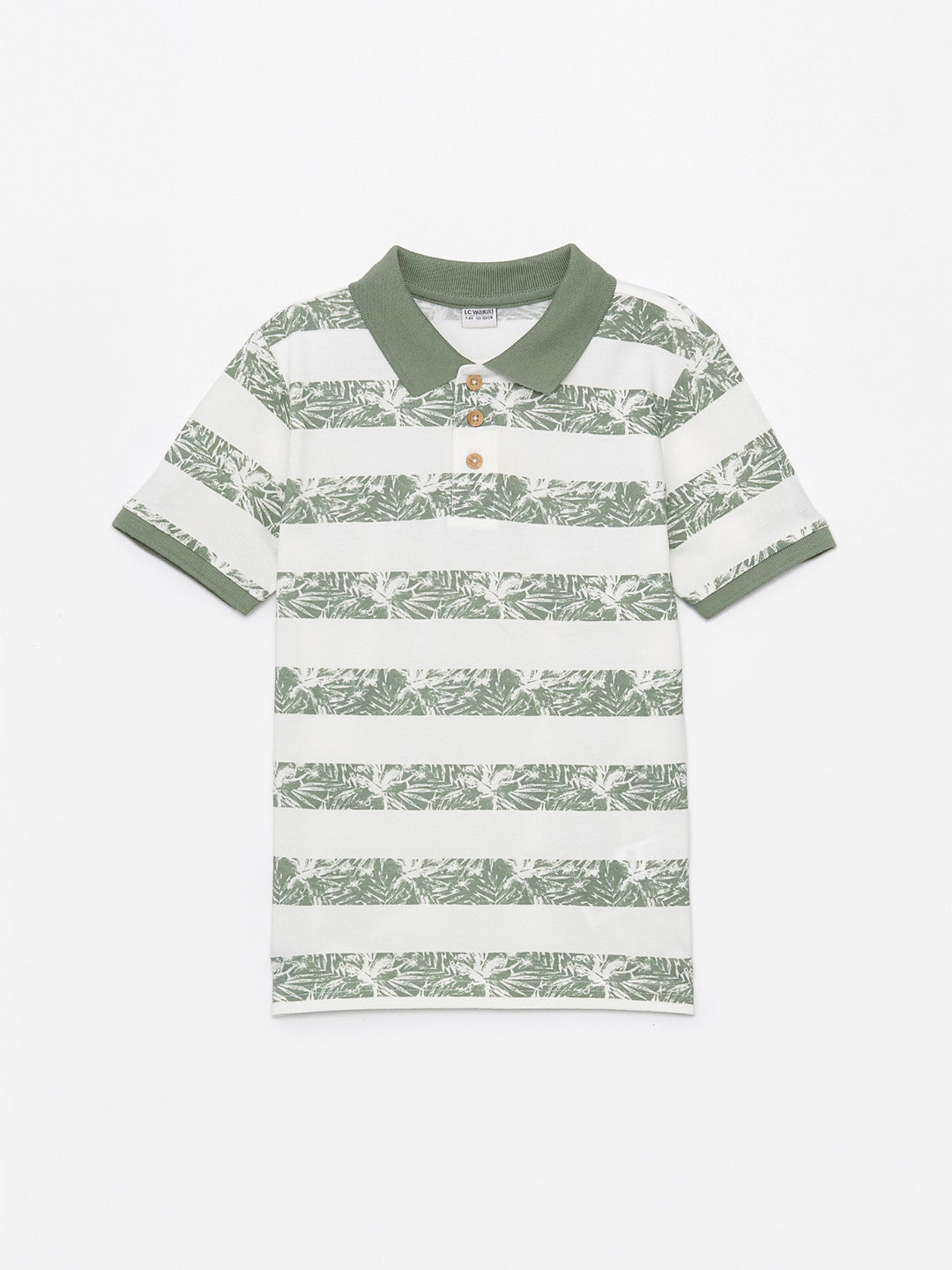 Polo Neck Printed Short Sleeve Boys T-Shirt