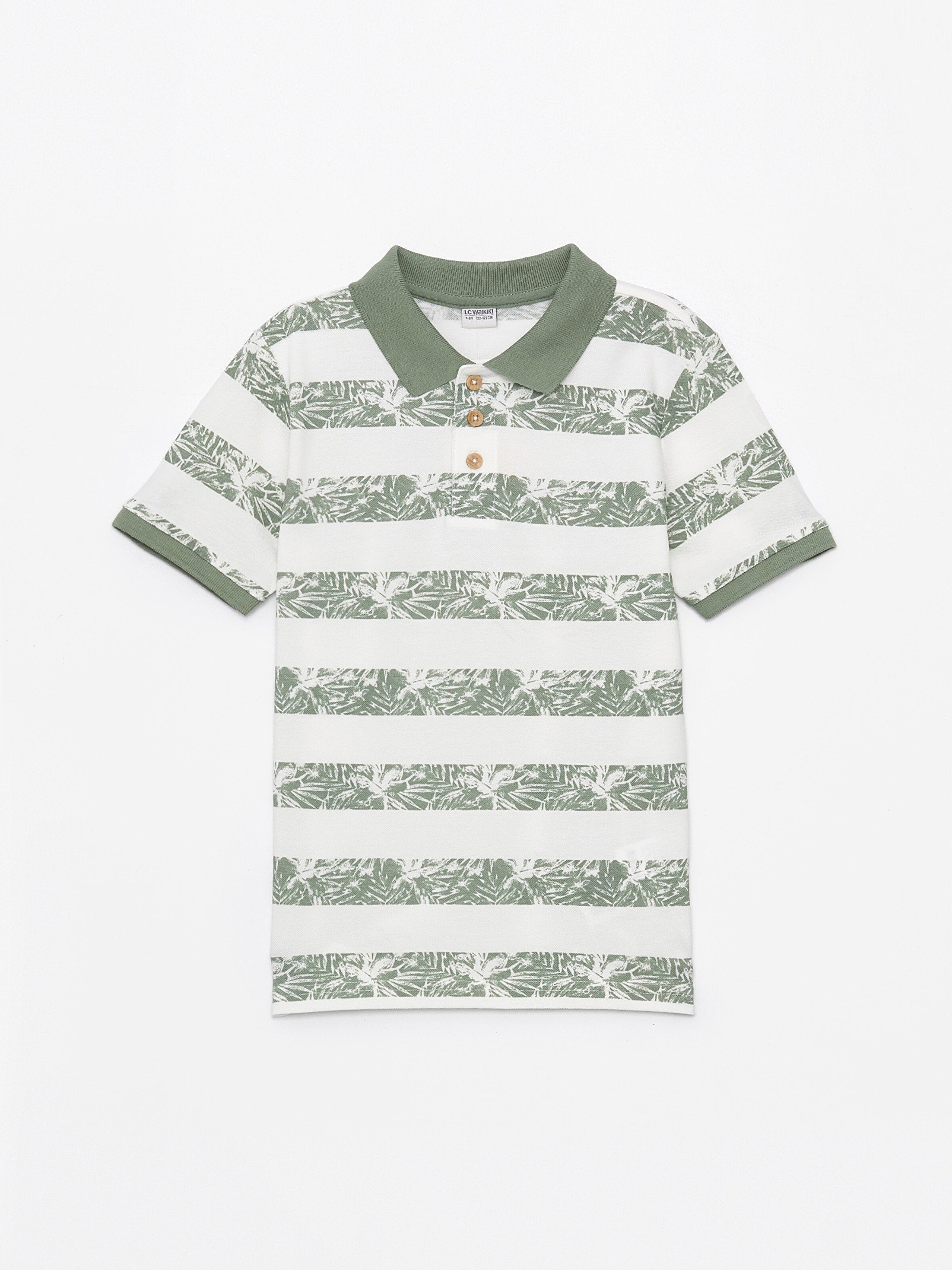 Polo Neck Printed Short Sleeve Boys T-Shirt