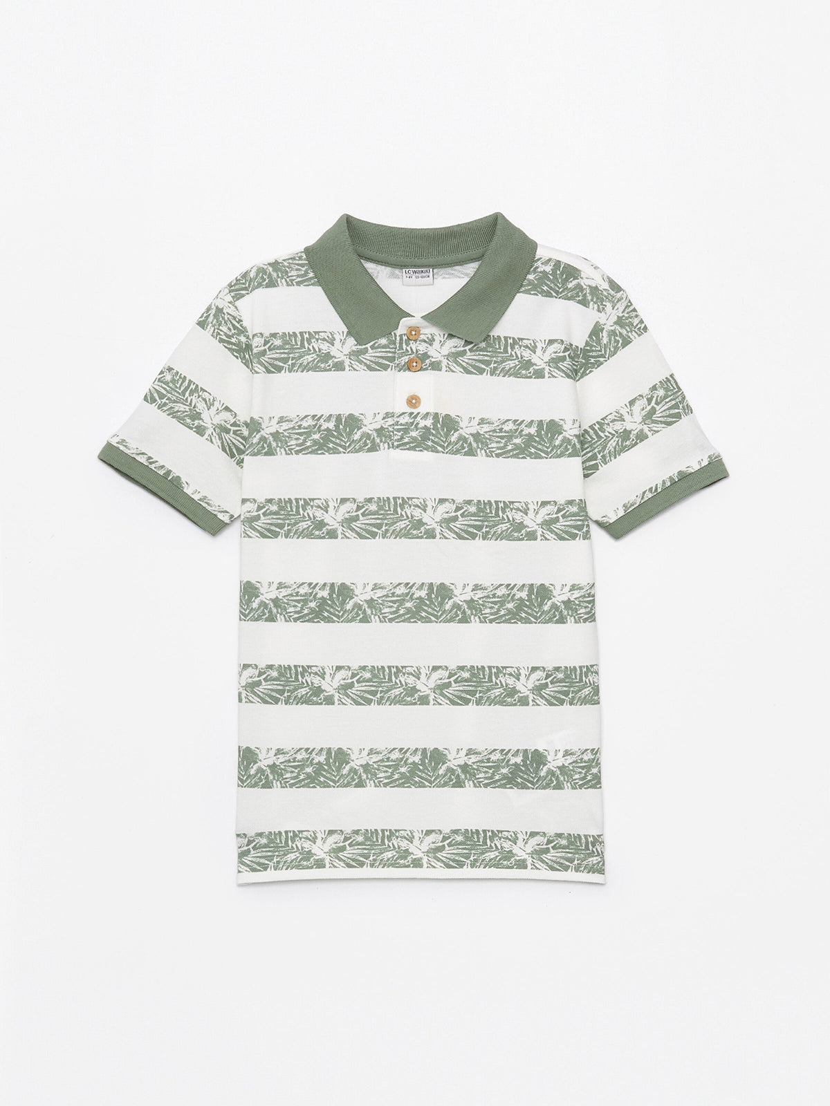 Polo Neck Printed Short Sleeve Boys T-Shirt