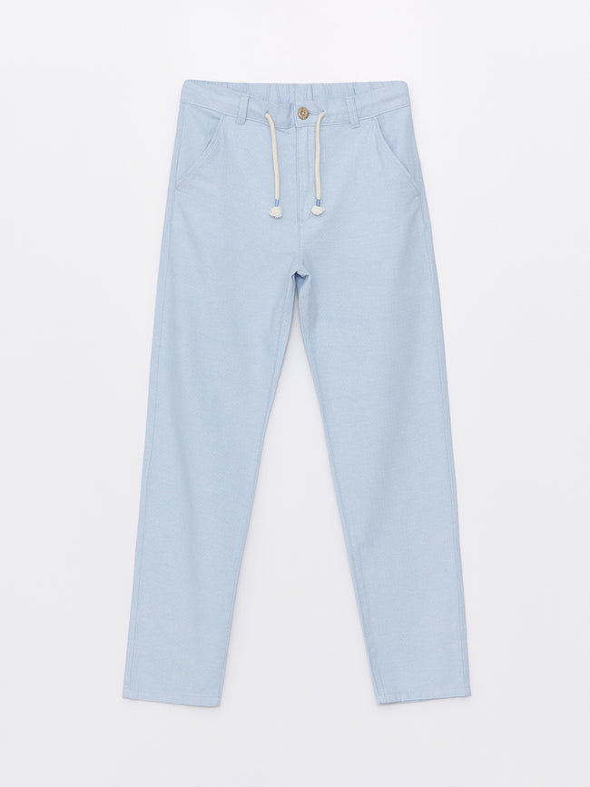 Elastic Waist Boy Trousers Hover Image