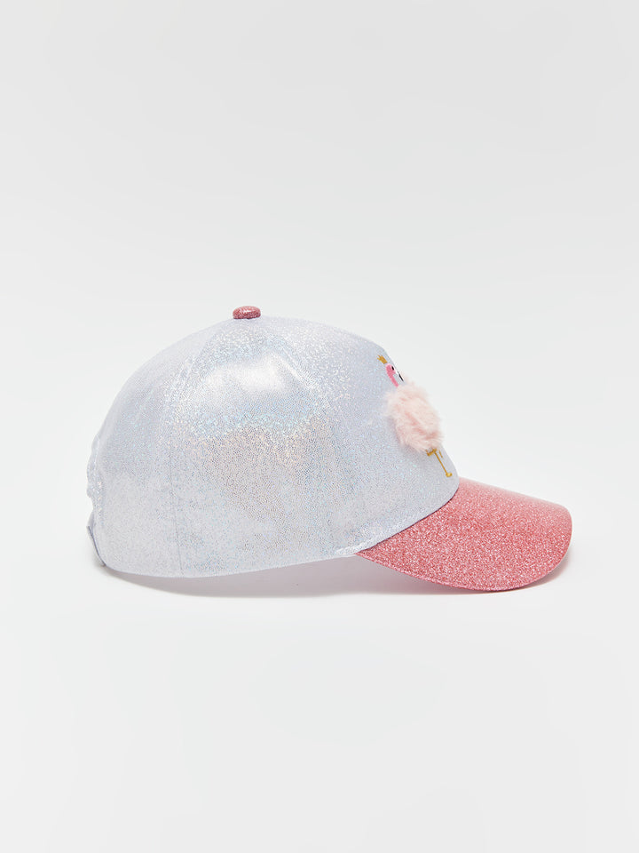 Patch Detailed Girls Cap Hat