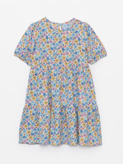 Crew Neck Floral Girls Dress