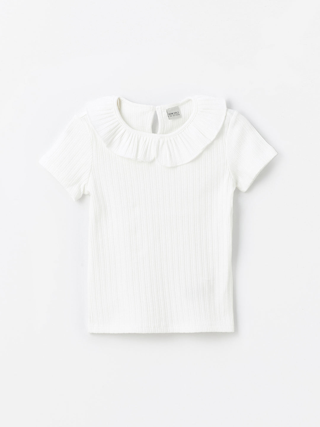 Baby Collar Short Sleeve Girls T-Shirt