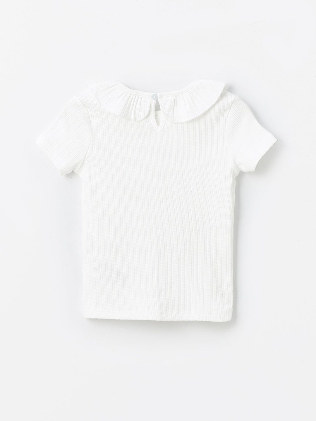 Baby Collar Short Sleeve Girls T-Shirt