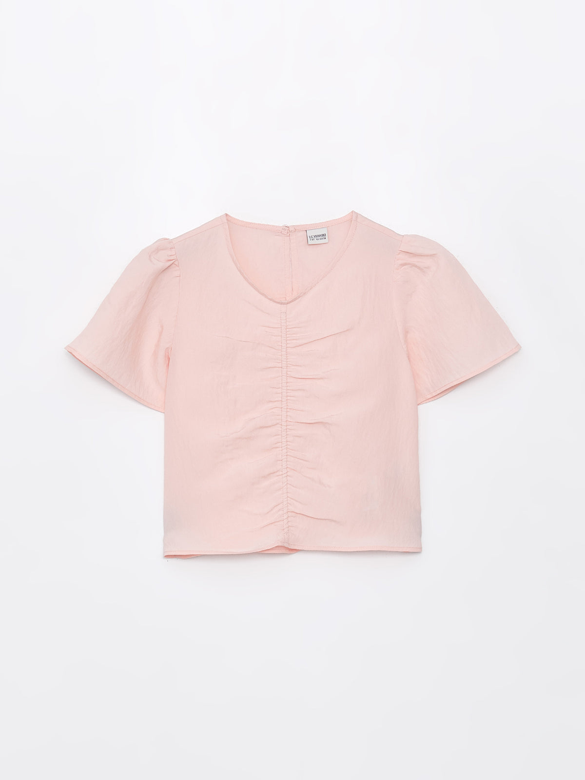 V-neck Girls Crop Blouse