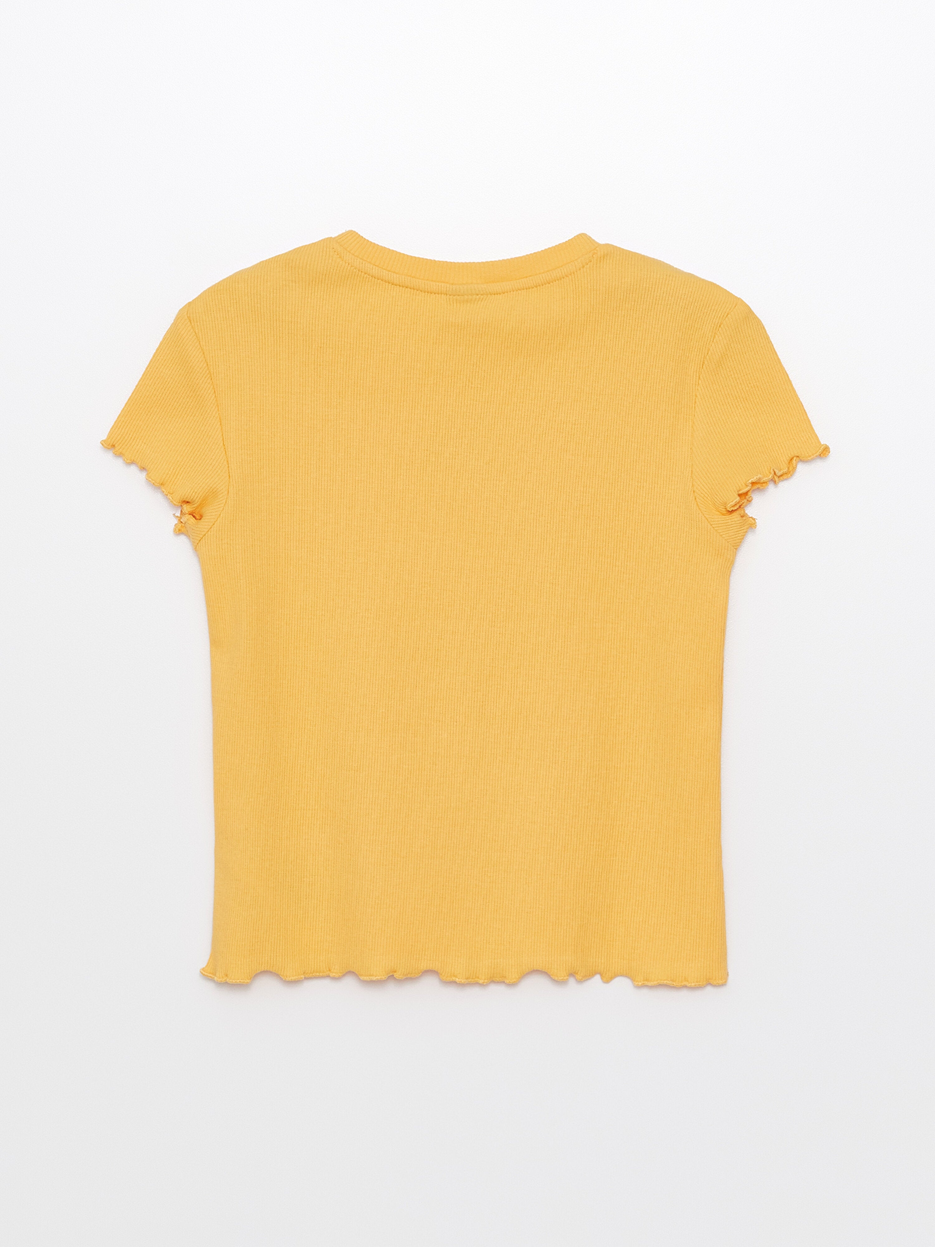 Crew Neck Embroidered Short Sleeve Girls T-Shirt