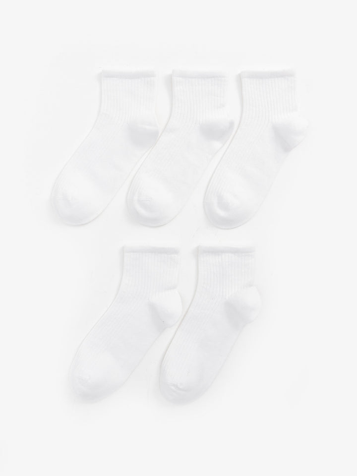 Women Flat Socks 5 Pack