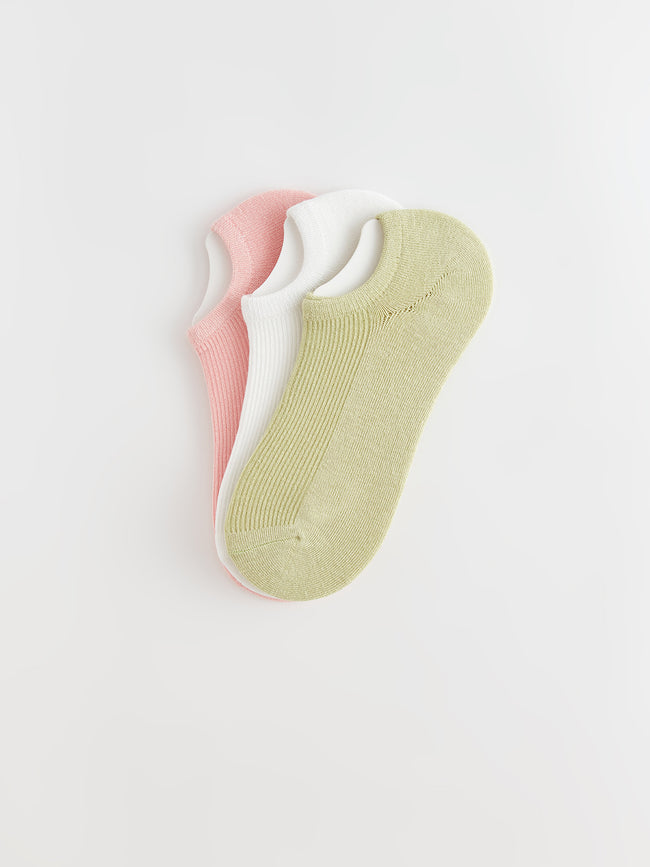 Women Flat Booties Socks 3 Pack Hover Image