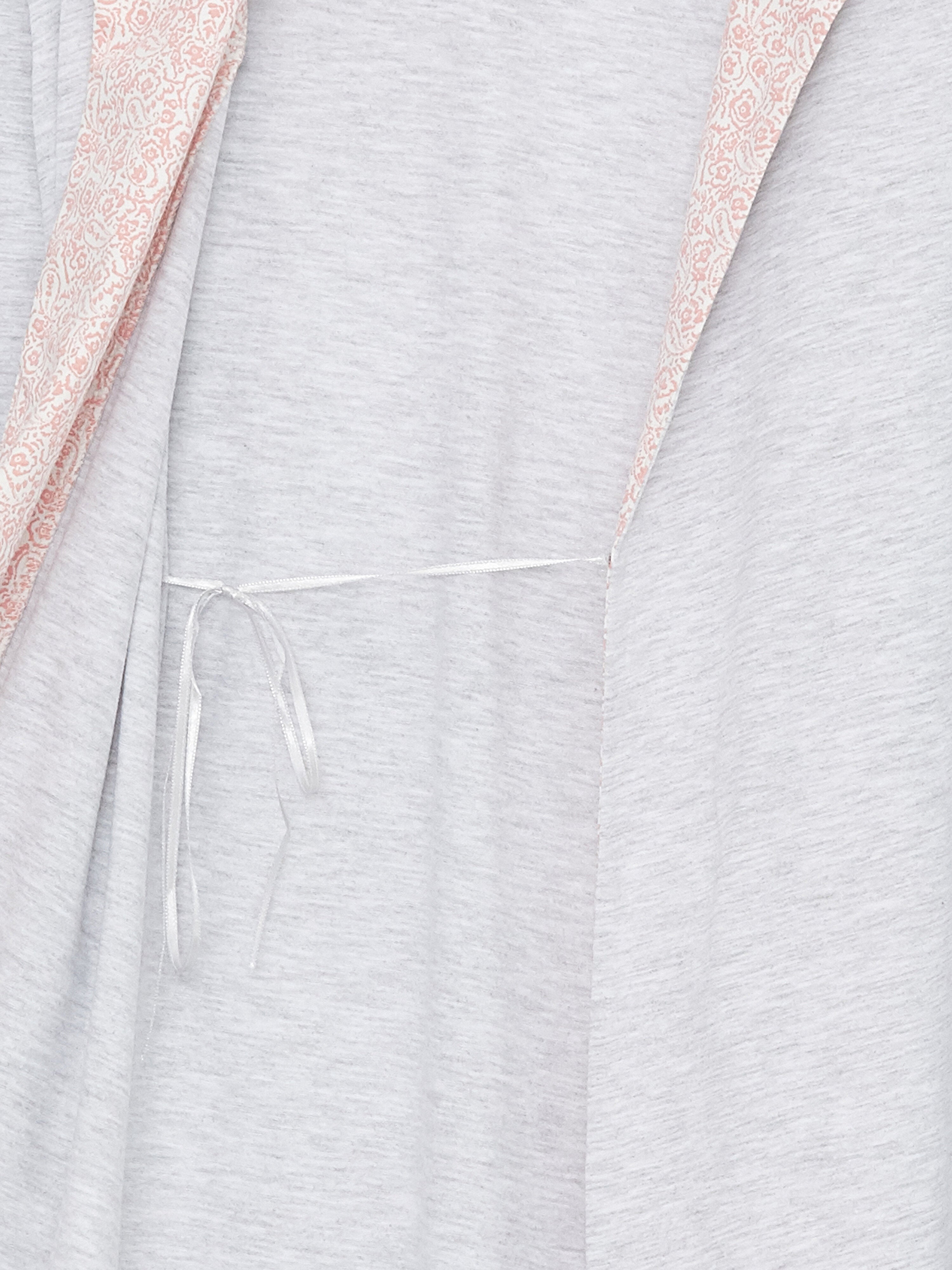 Shawl Collar Plain Long Sleeve Women Dressing Gown