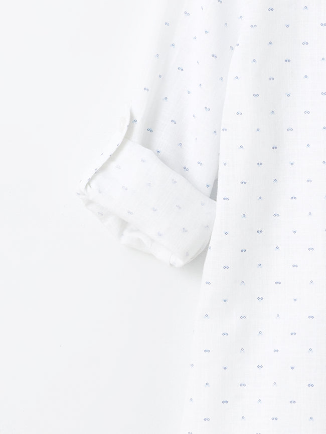 Patterned Long Sleeve Boys Shirt Main Image