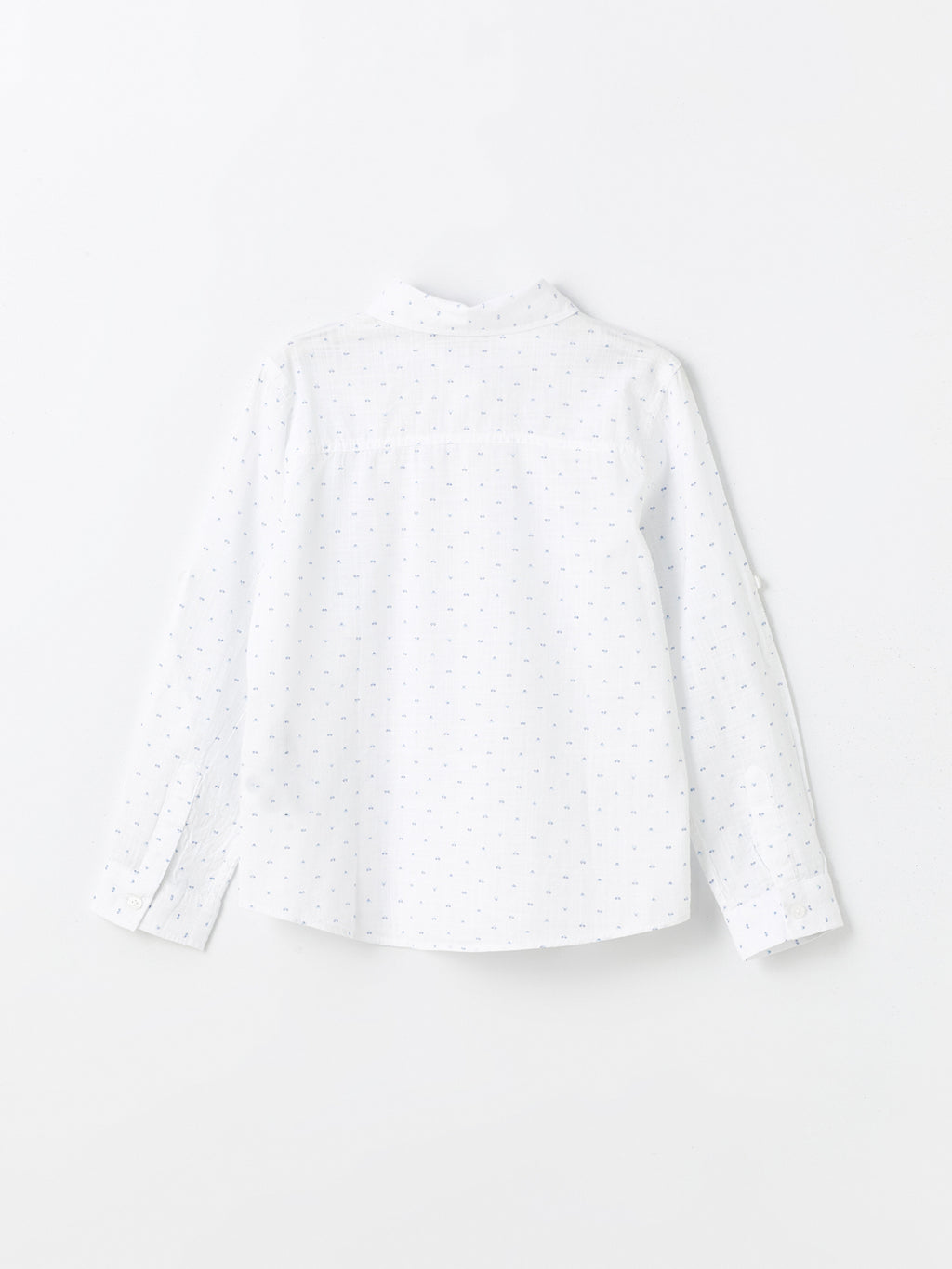 Patterned Long Sleeve Boys Shirt