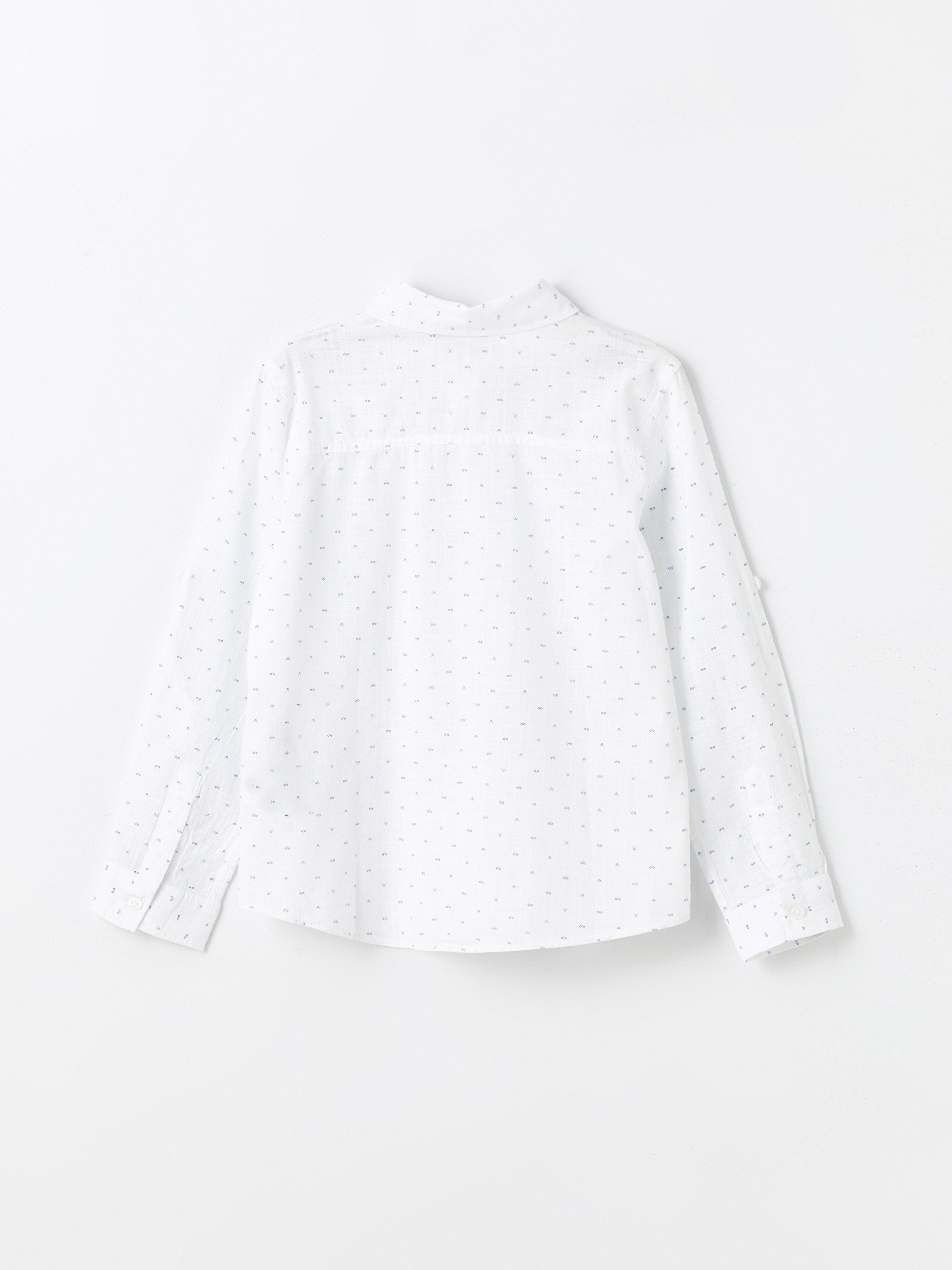 Patterned Long Sleeve Boys Shirt