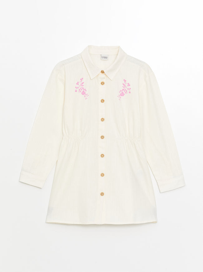 Printed Long Sleeve Girls Tunic Hover Image