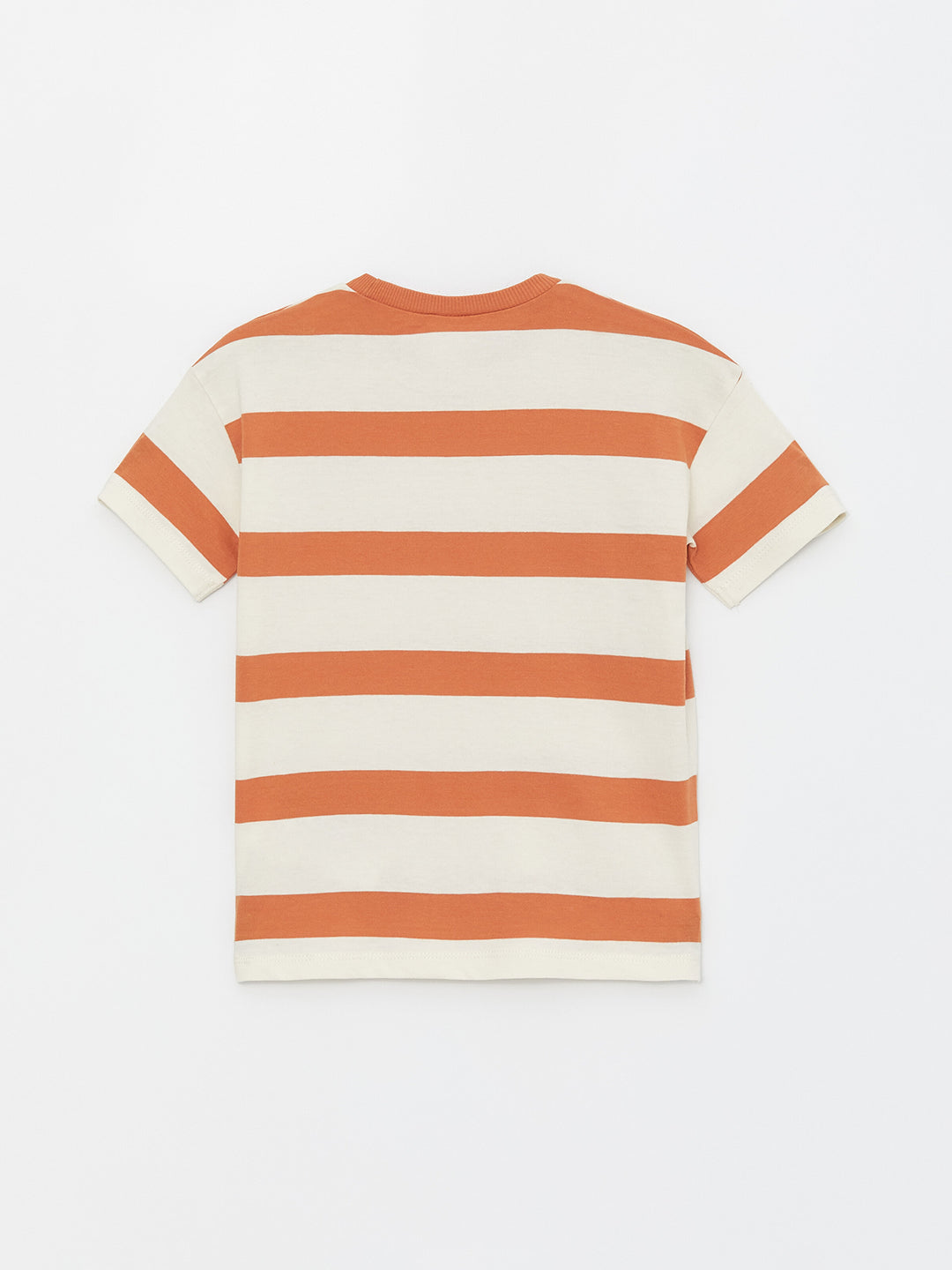 Crew Neck Short Sleeve Striped Baby Boy T-Shirt