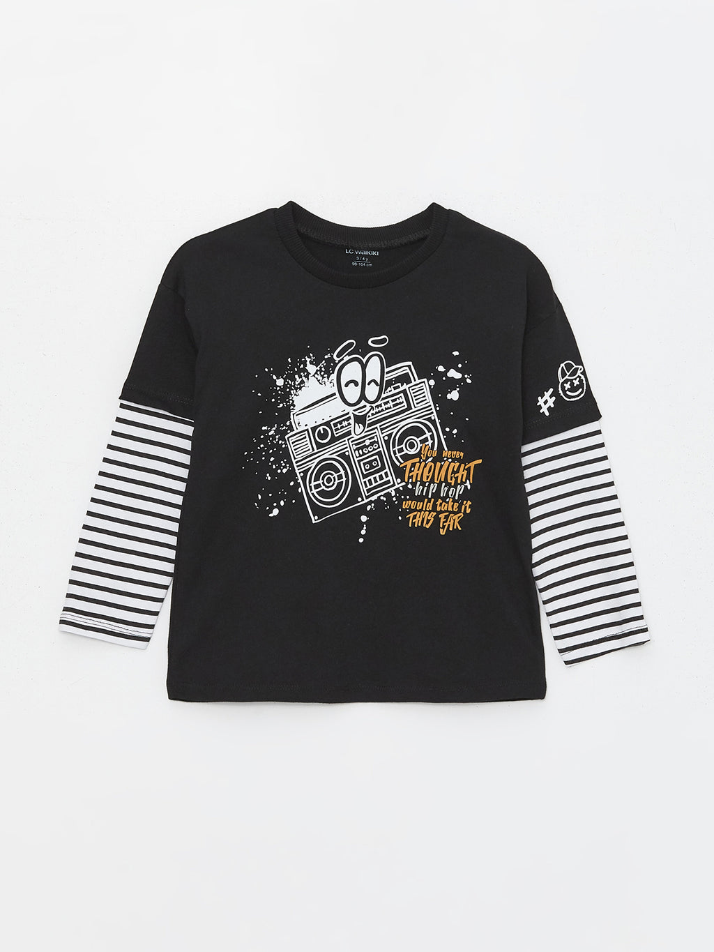 Crew Neck Long Sleeve Baby Boy T-Shirt