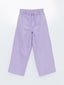 Elastic Waist Wideleg Girls Trousers