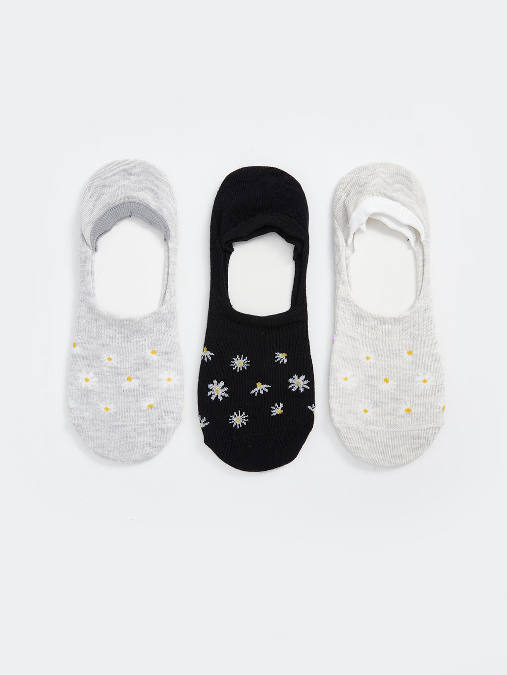 Patterned Women Ballerina Socks 3 Pack