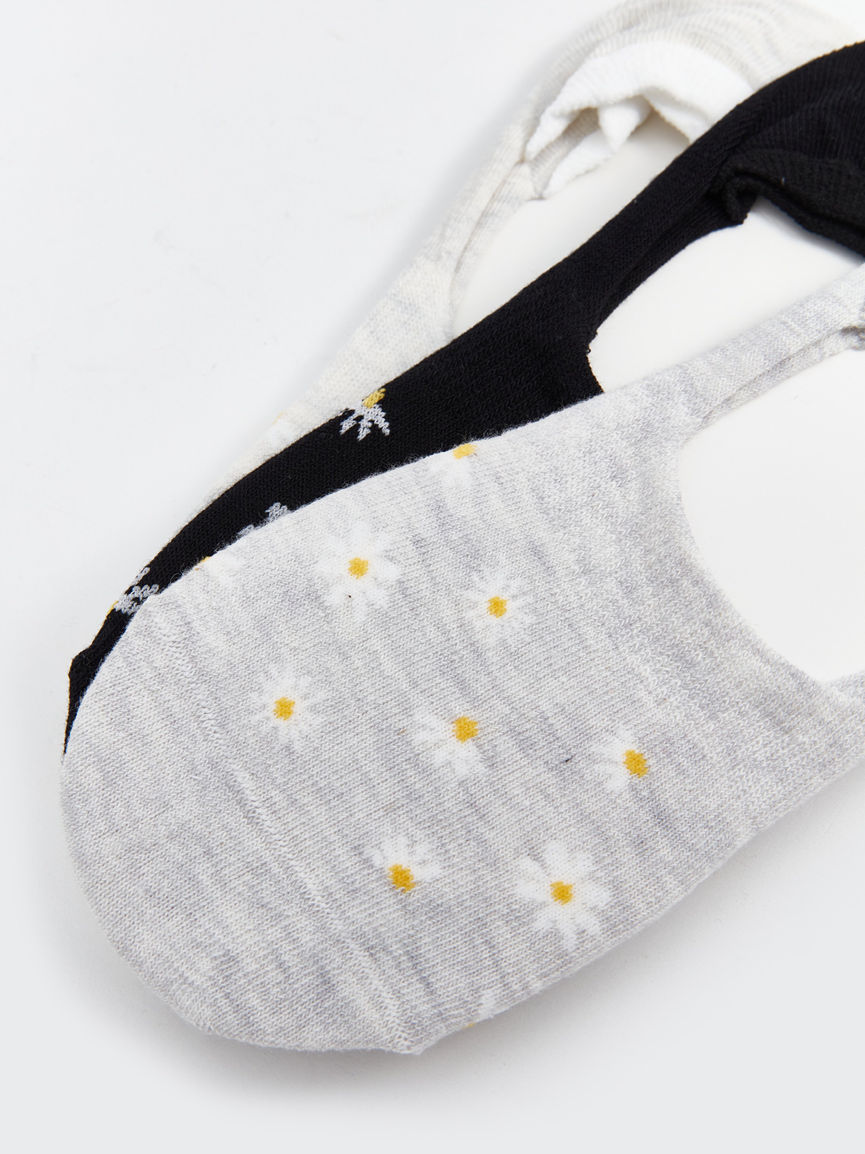 Patterned Women Ballerina Socks 3 Pack