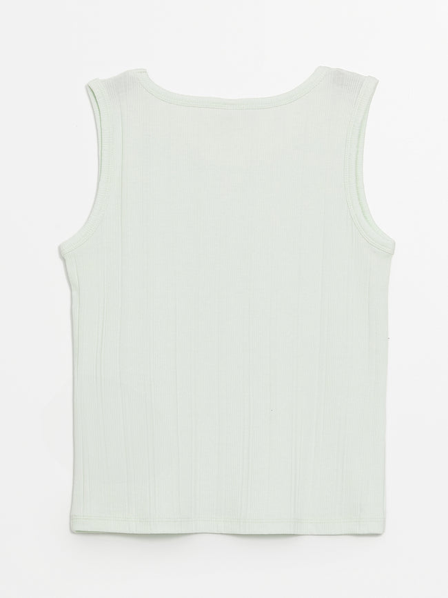 Crew Neck Girls Undershirt Main Image