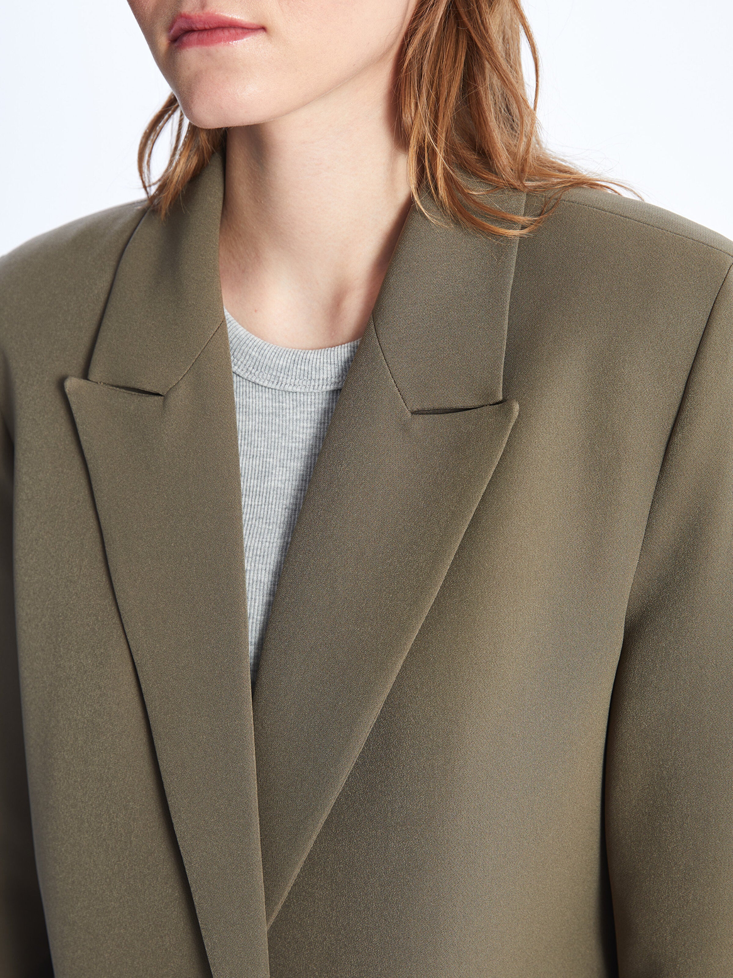 Plain Long Sleeve Women Blazer Jacket