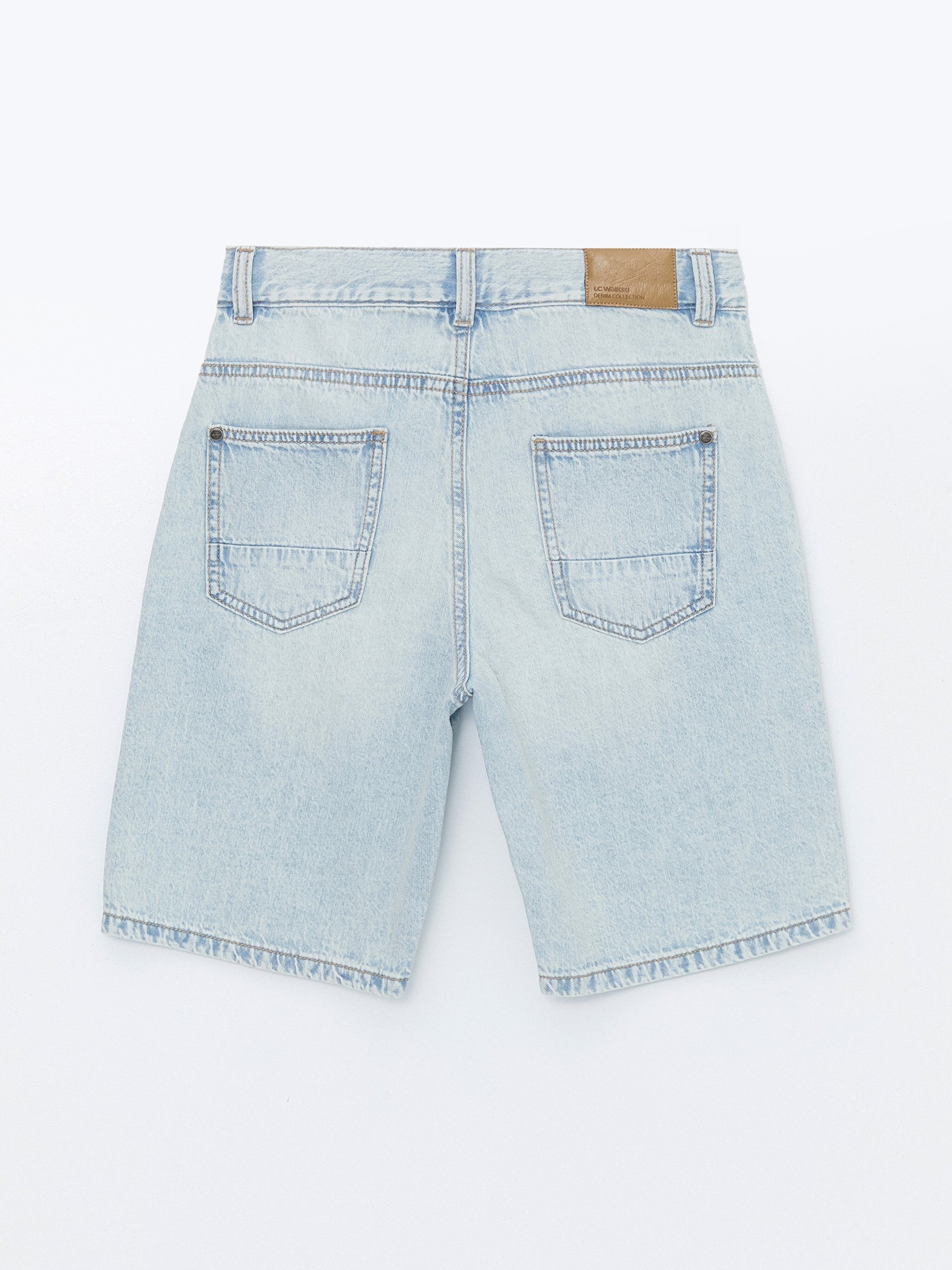 Ripped Detailed Boy Jean Shorts