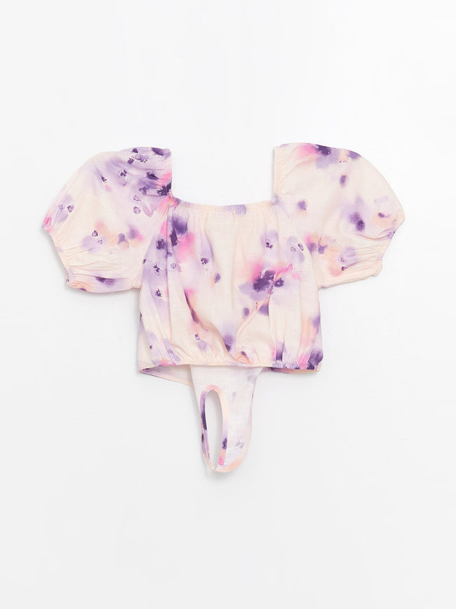 Square Neck Girl Crop Blouse Main Image