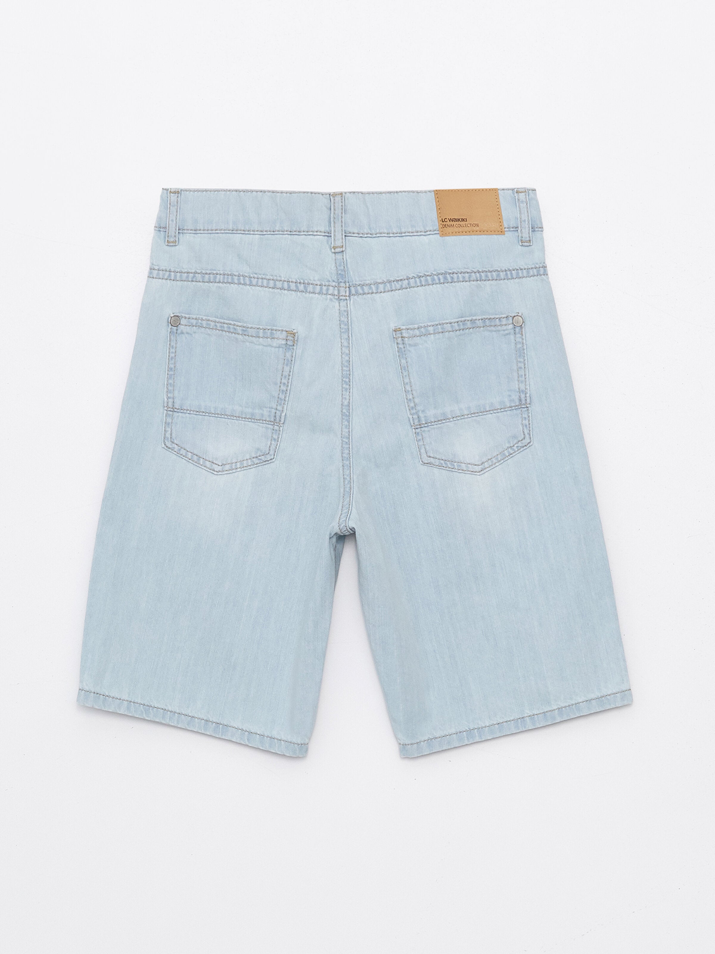 Ripped Detailed Boy Jean Shorts