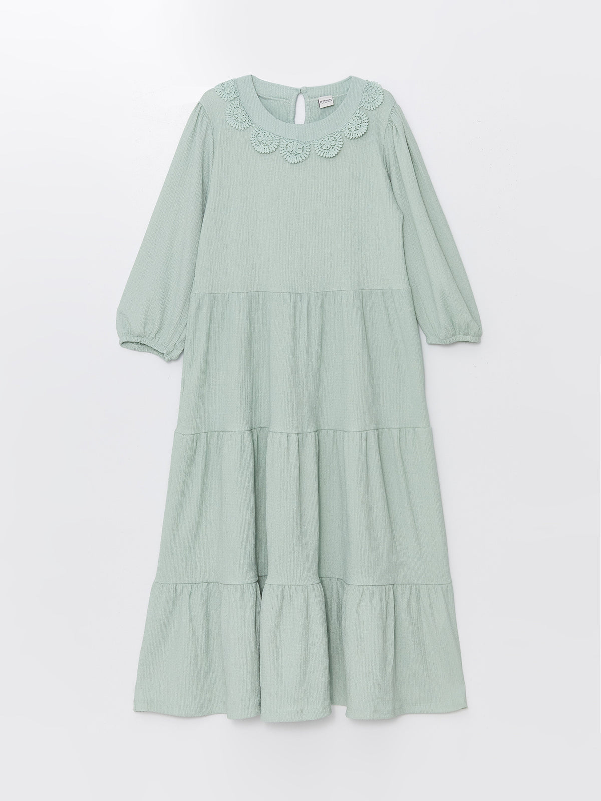Crew Neck Girls Dress