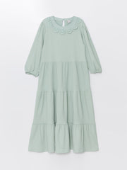 Crew Neck Girls Dress