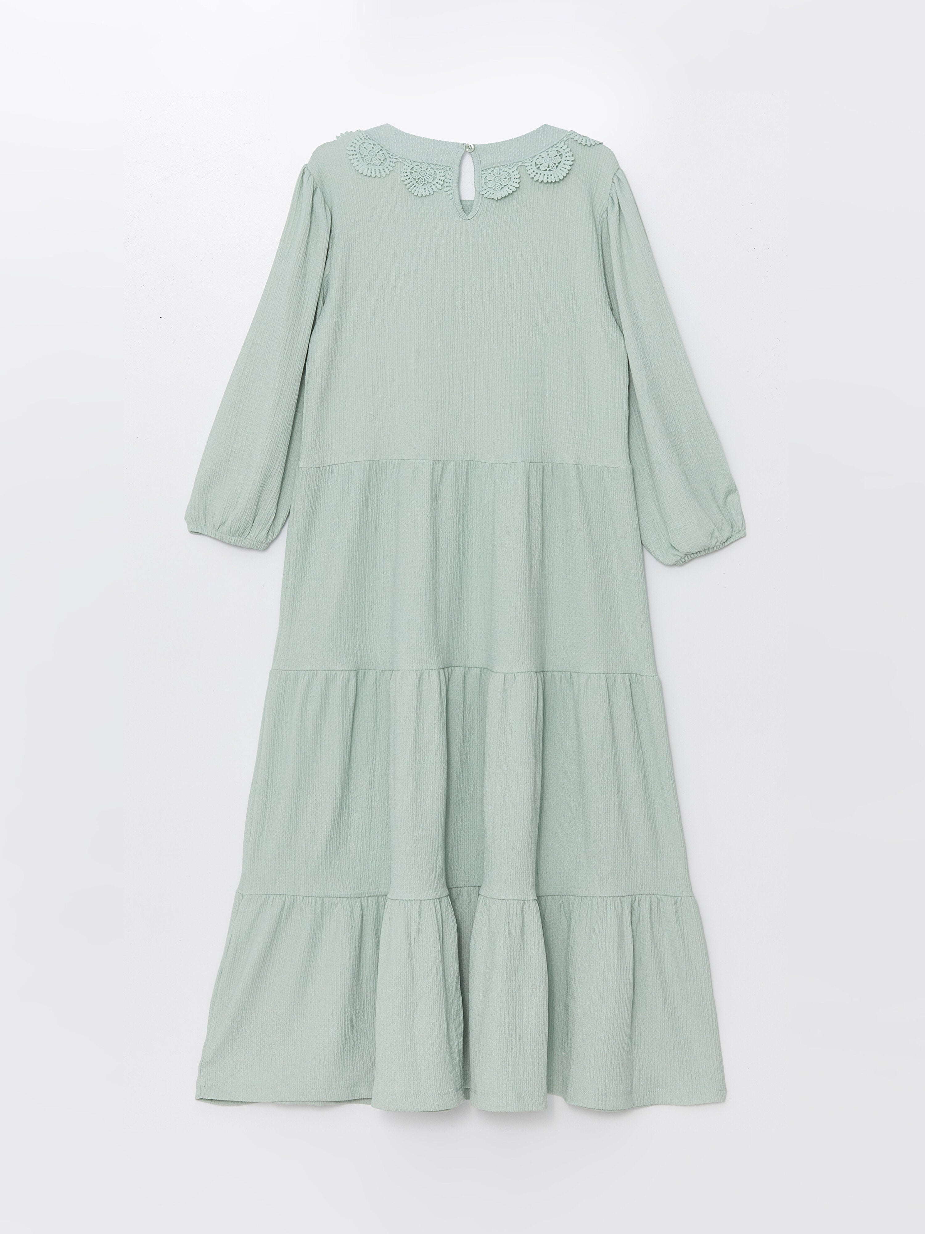 Crew Neck Girls Dress