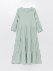 Crew Neck Girls Dress