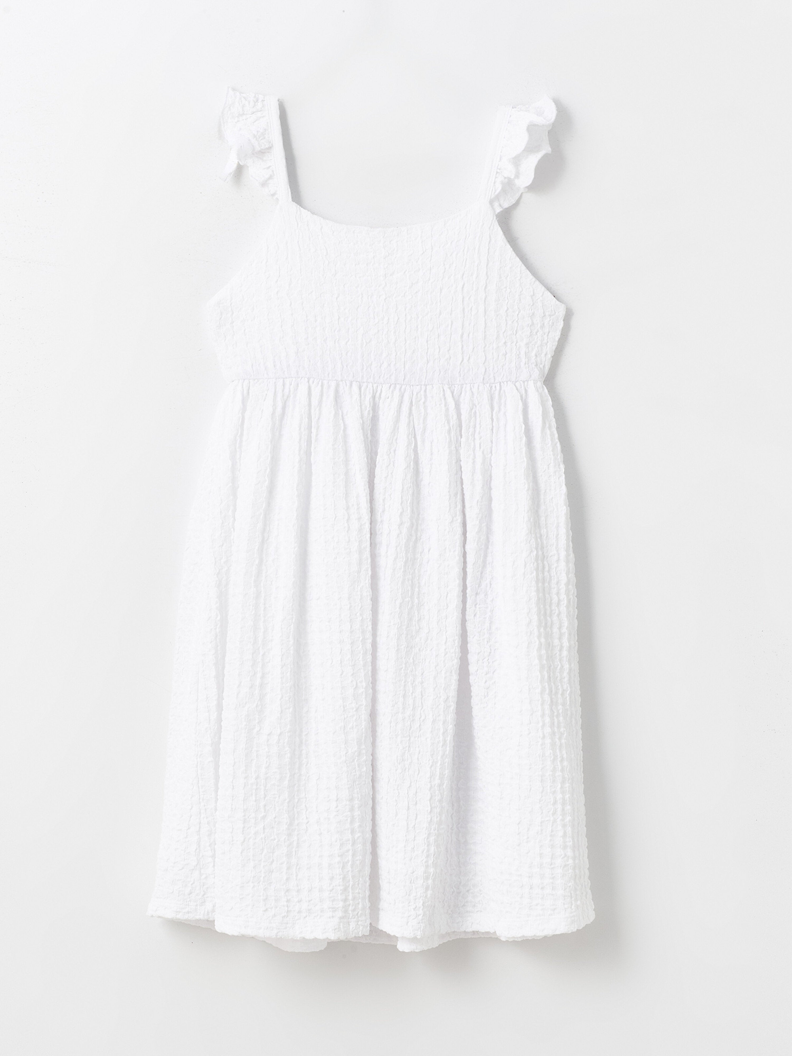 U-Neck Floral Girls Dress