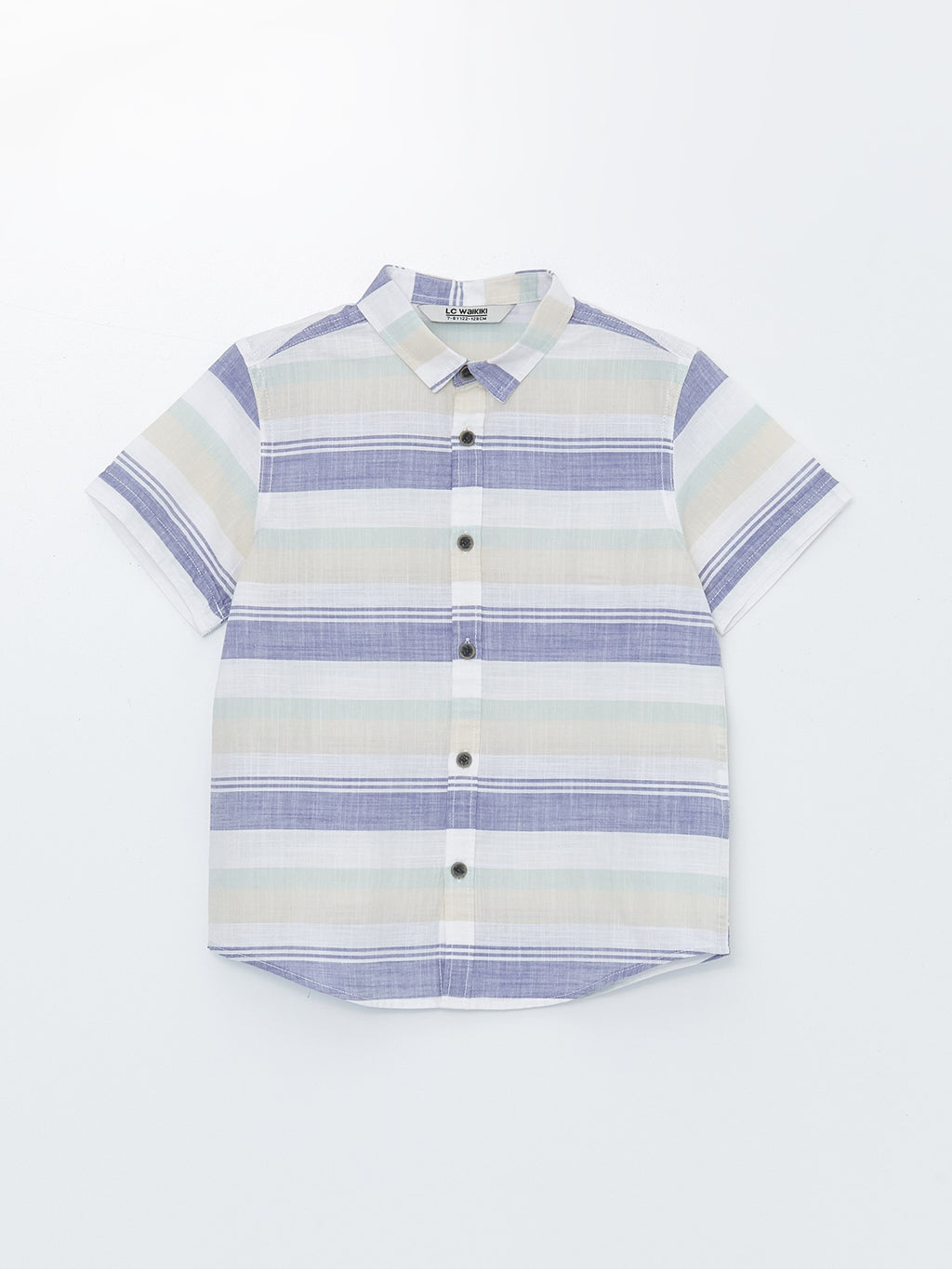 Striped Short Sleeve Boys Shirt