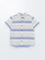 Striped Short Sleeve Boys Shirt