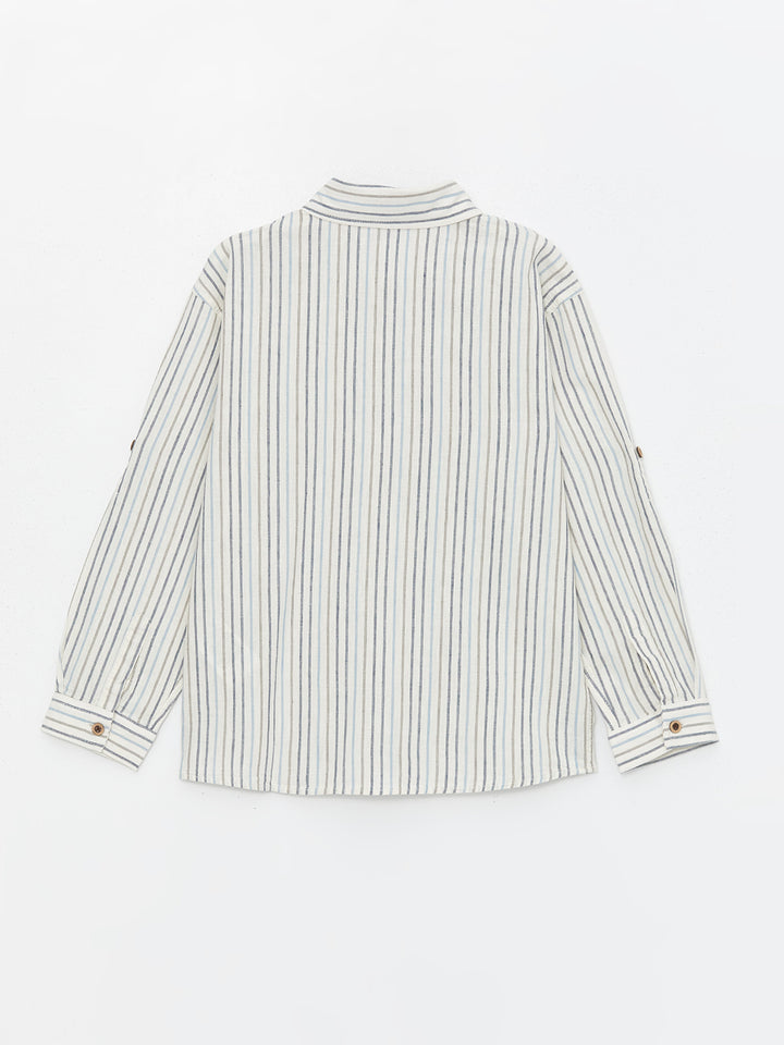 Comfortable Fit Striped Boys Shirt