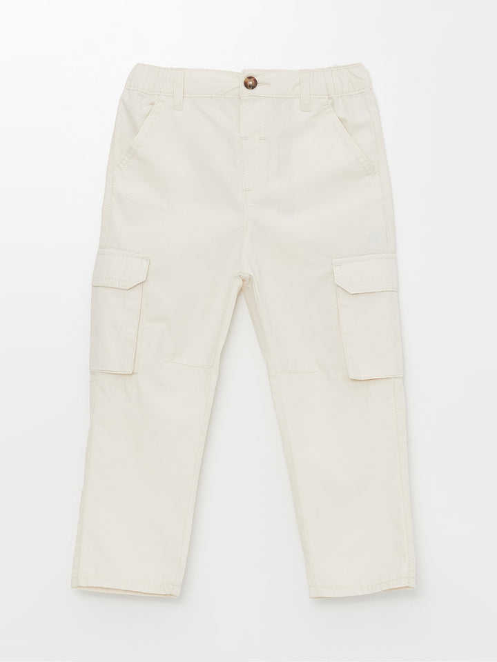 Baby Boy Cargo Pants with Elastic Waist