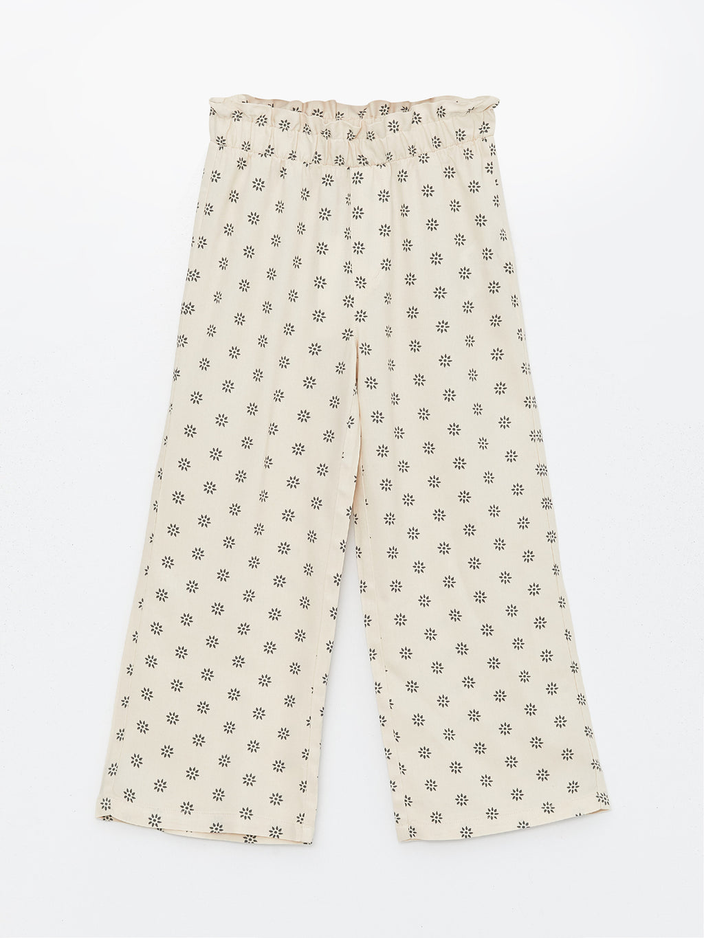 Wideleg Girls Trousers with Elastic Waist
