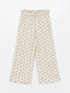 Wideleg Girls Trousers with Elastic Waist